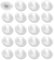 20x Cache vis en plastique cruciforme 11,5mm Pozidriv pz2 capuchon protection meuble universel, blanc
