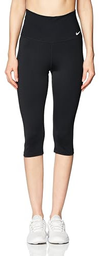 Nike Damen Nk One Leggings, Black/White, XS EU