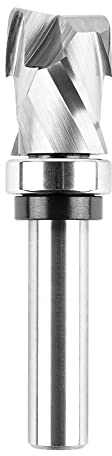SpeTool Top Bearing Compression Flush Trim Router Bit 1/2 Schaft 7/8 Zoll Schnittdurchmesser, Hartmetall-Spirale nach oben und unten Muster Schablone Frässtifte für Holzschneiden
