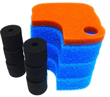 Steppan Ersatz Filterschwämme (3 x Blau 1 x Rot Plus 6 x Rund Schwarz) passend für Oase Biomaster 600 und 600 Thermo