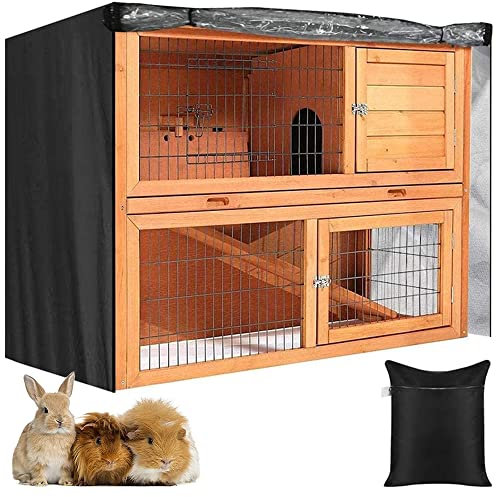 Skyour Kaninchenstall-Abdeckung, für drinnen und draußen, 1,2 m, wasserdicht, 420D Oxford, strapazierfähig, für Hasenstall, Geflügelkäfig, Abdeckung