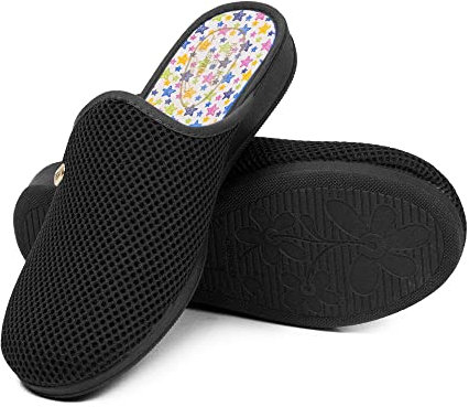COZSERIES Zapatillas de Casa Mujer Verano Primavera, Zapatos Cómodos Rejilla Cuña Multicolor Punta Abierta y Cerrada Anatómica Fabricado en España Talla 35-41 (602 Negro, numeric_41)