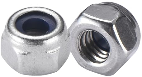 Bolt Dropper M4 Muttern Set - Lock Nut-100 Sicherungsmuttern DIN 985 A2 aus Edelstahl mit Nyloneinsatz in Blau - rostfrei - Ideal für Industrie, Modellbau, Maschinenbau, Hobby-/Heimgebrauch, 100 Stück