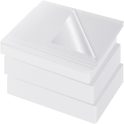 Jetec Laminierblätter, 21,6 x 30,5 cm, transparent, 4 mm, Laminierfolien, Thermo-Laminierpapier, hält 21,6 x 27,9 cm, transparent, Briefgröße, für Zuhause, Büro, Schulbedarf, 1000 Stück