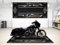 wibeart MPM Motorradmatte für King of Street ST, waschbar, rutschfest, öl- und wasserabweisend, Parkmatte für Garage, Ausstellungsraum, W | Lebendiges Schwarz - Größe 2 : 102 x 47/260 x 120 cm