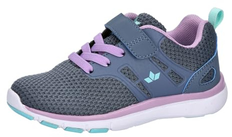 Lico Jungen Mädchen Bongo VS Sneaker, grau/lila/türkis, 30 EU