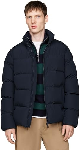 Tommy Hilfiger Herren Pufferjacke Down Puffer Jacket mit Taschen