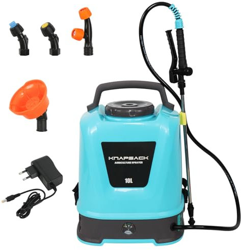 Pompa Irroratrice a Batteria 10L Pompa a Spalla a Batteria 12V Ricaricabile Spruzzatore Potente per Piante Giardino Frutteto