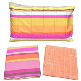 Caleffi Completo Lenzuola a Copriletto in 100% Cotone, Fucsia, 1 Piazza, Singolo