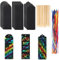 Dimeho 48 Stück Kratzbild Lesezeichen - 3 Stile für Kinder und Schüler - Regenbogen DIY mit Kratzwerkzeug - Partygeschenke und Bastelbedarf