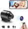 Minakeda Mini cámara espía, WiFi HD 1080P oculta IP cámara de seguridad para el hogar, mini cámaras ocultas con control de aplicación, grabación de audio y vídeo