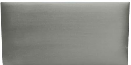 Angelo - Panneaux muraux 3D - Pour lit - Coussin mural - Panneaux rembourrés - Gris - 70 x 30 cm - Panneaux rembourrés - Panneaux de plafond - Rectangulaire