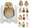 NETPROSHOP Zaunhocker Zaunfigur Elfe Zwerg Schneemann Elch u.v.m. aus Polyresin H: 16-20cm, Auswahl:Schleiereule