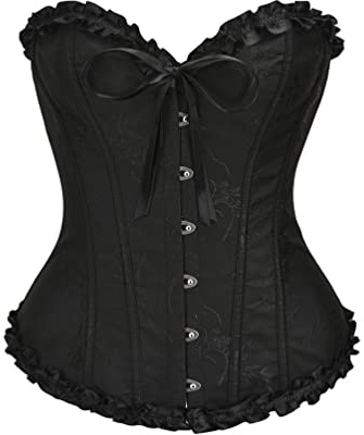 Bslingerie Corset sexy pour femme - Couleur pastel