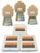 Brad/Nails 16G Angled 2500 Pieces, 32mm/38mm/45mm/50mm/63mm Lengths, for Dewalt, Paslode, Hitachi Nailers