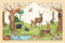 goki 57308 – Einlegepuzzle Auf der Lichtung – 24-teiliges Kinderpuzzle aus Holz mit Waldtieren