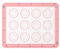 Tappetino da forno in silicone, strumento da forno, strumento di cottura antiaderente, per macaron, tappetino da forno in silicone, per pizza e torte (20 x 25 cm)