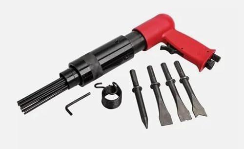 Red Star Air Hammer & Descaler 150mm Chisel Needle Gun Paint Rust Remover Tool Kit Set