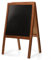 Pizarra caballete de madera 60x100 cm – Cartel publicitario de doble cara plegable – Ideal para bares, tiendas y eventos