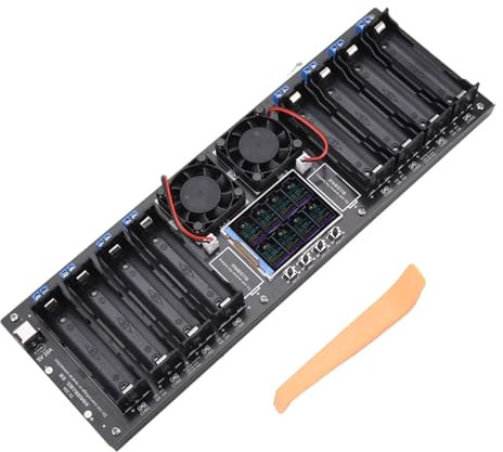 8-Channel 18650 Battery Capacity Tester, 2.5~3.5V, 4.2V 2-Channel Internal Resistance Tester for Flat Ends 18650 Batteries