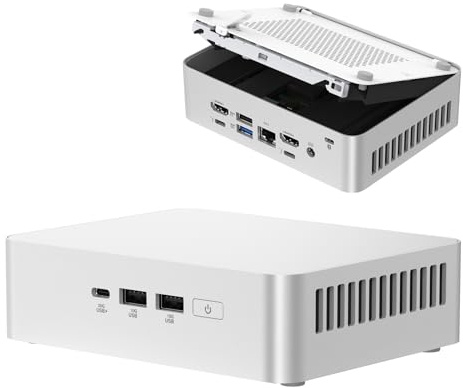 NUC 15 Pro+ Mini PC | Intel Core Ultra 9 285H Alimentado 0.7L Mini computadora con gráficos de arco, Quad 4K, Wi-Fi 7, Thunderbolt 4, listo para usar para oficina/juegos (16 GB de RAM, 512 GB SSD)