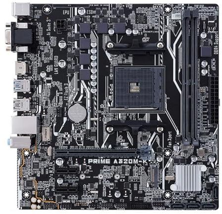 Carte mère Fit for ASUS Prime A320M-K Socket AM4 DDR4 USB3.0 SATA3 HDMI VGA 32 Go B320 Carte mère de Bureau