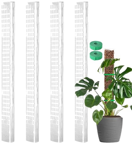 Générique Züchten Sie vertikale Schaumstoffpfosten – vertikale Wachstumsstützstäbe, Schaumstoffpfosten, Stützstäbe für Kletterpflanzen, 4 Stück, für den Innen- und Außenbereich