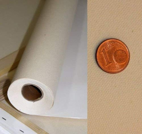 Rouleau de toile pour artistes professionnels 100 % coton, 380 g/m² de qualité supérieure - 1,6 x 10 m