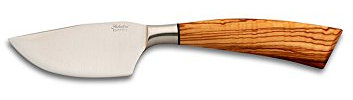 COLTELLERIA SALADINI Coltello da Formaggio Grana Artigianale a Lama forgiata Collezione Cucina Corno di Bue
