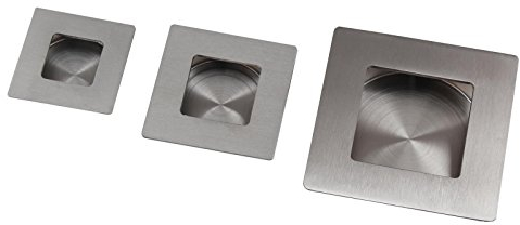 Edelstahl Muschelgriff Quadratisch in 3 Größen auswählbar (70x70mm)