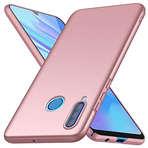 ORNARTO Custodia per Huawei P30 Lite,P30 Lite Cover Ultra Sottile e Legere Litetettiva Mat Antigraffio Antiscivolo Plastica Dura PC Shell per Huawei P30 Lite(2019) 6,15 Pollici Rosa