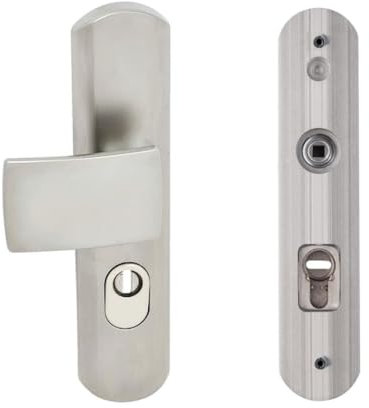 VACHETTE Poignée de Porte Palière blindée MUZE Platine 195 mm
