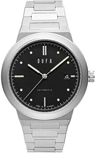 DuFa Herren Analog Automatik Uhr mit Edelstahl Armband DF-9033-22