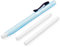 Pentel Clic Radiergummi-Stift, blauer Schaft, inkl. 2 weißen Radierminen