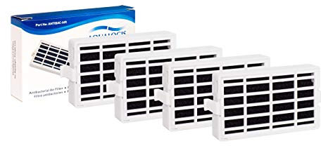 Aqualogis | 4-Pack Antibacterial Air Filter for Refrigerator Whirlpool Compatible with Microbn ANT001, ANT-001, ANTF-MIC Antibacteria, Antiodour