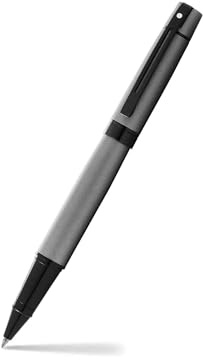 Sheaffer E1934551 Roller Ball Pen 300 Lacquer and Details, Grey/Black