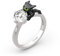 Jeulia Your Dragon Ring aus rundem Sterlingsilber Fashion Anniversary Promise Verlobung Ehering Set für sie mit Geschenk Schmuckschatulle (Drache, 52（16.5）)