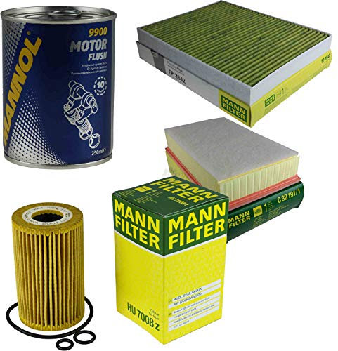 QR-Parts Set 85488346 HU 7008 z 9900 FP 2842 C 32 191/1 Original MANN-Filter Inspektionspaket SCT Motor Flush Motorspülung 11589412