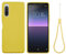 BeyondTop Hülle für Sony Xperia 10 II Hülle, Ultra Dünn Hochwertiges flüssiges Silikon Case, rutschfeste Schale, Handyhülle für Sony Xperia 10 II Stoßfeste Hülle (Gelb)
