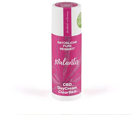 Malantis DayCream ClearSkin | 50ml | Tagescreme für unreine Haut mit Salicylsäure, Thymian- und Hanfsamenöl | Gesichtscreme Handmade Naturkosmetik