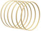 Worown 6 pièces 30 cm en bois de bambou avec cercles floraux Anneaux de couronnes pour faire des décorations de couronnes de mariage et artisanat à accrocher au mur