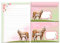Junapack Briefpapier-Set für Mädchen, Pferd mit Fohlen, Pferde, Briefblock mit Umschlag für Kinder, Block A5 mit 25 Blatt, 15 Umschläge