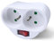Extrastar Prises Électriques avec Interrupteur, Multiprise 2 en 1 Electrique Murale Fiche, Prise Murale Electrique Idéal pour Chambre Bureau Domicile, 16A, 230V, Blanc