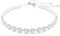 Swarovski Ariana Grande x Tennis Choker, Verschiedene Schliffe, Herz, Weiß, Rhodiniert