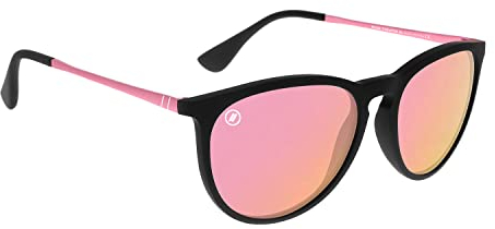 Blenders Eyewear North Park – Polarized Sunglasses – Classic Shape, Mixed Metal Frame – 100% UV Protection – For Men & Women, Rose Theater, Standard