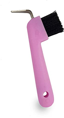 York Hufkratzer für Pferde Standard Grooming Tools Pferdehufkratzer (Hellrosa)