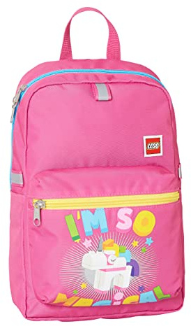 LEGO® - Mädchen Kindergartenrucksack - LEGO®, Unicorn 2023 M-line - Leichter Rucksack - Reflektoren an allen Seiten