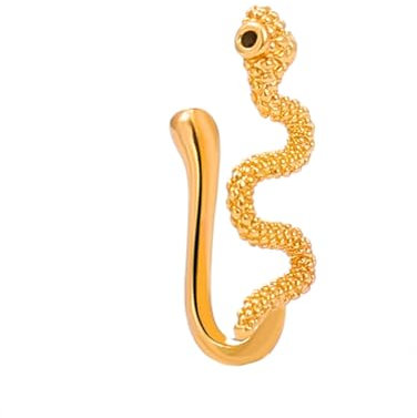 Wendalern Anneau Nez En Forme De Serpent Anneau Nez Minuscule Clip Sur Le Nez Clou Nez Faux Septum Anneaux Nez Africain Manchette Or Sur Anneau De Nez Corps Non Piercing Bijoux Pour Les Femmes Filles