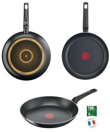 Tefal B 57004 Simple Cook Pfanne (Aluminium, 24 cm) | Thermo-Signal