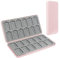 Skycase Games Card Aufbewahrungsbox für Nintendo Switch,Spiele Aufbewahrung mit 24 Micro SD Spielkartenfächer,Tragbare Schutzhülle für Switch OLED Game Card,Hardcase(Rosa) Hülle,Silikonfutter